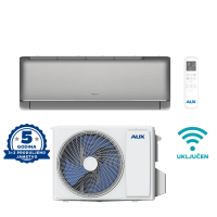 Klima uređaj AUX Q-Premium 3.5 kW, ARI-12QFHB/ARO-12QFH, UV lampa, R32, Wi-Fi, Siva